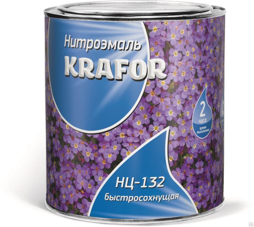 Эмаль Krafor НЦ-132 БЕЛАЯ 0,7 кг 26491