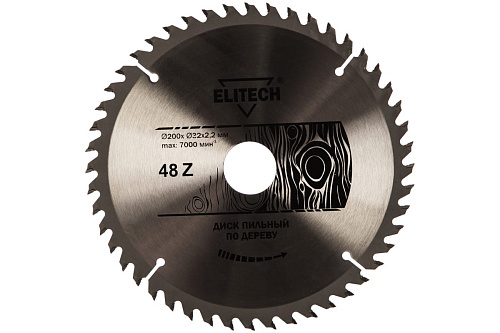 Диск пильный  Elitech ф200х32/30 z48 дер. 1820.055300