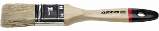 Кисть плоская STAYER, светлая натуральная щетина, деревянная ручка, 38мм 0102-038 Кисть плоская STAYER, светлая натуральная щетина, деревянная ручка, 38мм 0102-038