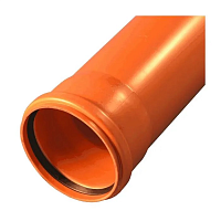 Труба VALFEX PP ф160/4,9   L1000 мм  наруж.кан (1/2) 301600100