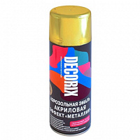 Краска аэрозольная Decorix эмаль металлик Золото 0103-04 DX Краска аэрозольная Decorix эмаль металлик Золото 0103-04 DX