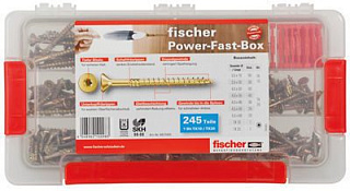 Набор шурупов Fischer TORX по дереву 245 шт 667005 Набор шурупов Fischer TORX по дереву 245 шт 667005