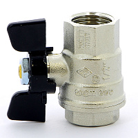 Кран шаровой BUGATTI 1/2" FF бабочка (24/96) 03020062 Кран шаровой BUGATTI 1/2" FF бабочка (24/96) 03020062