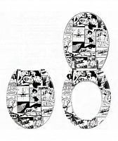 Сидение для унитаза Wirquin "Комикс" 207188841 Сидение для унитаза Wirquin "Комикс" 207188841